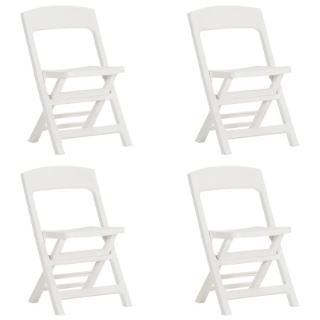 Folding garden chairs 4 units PP white by vidaXL, Garden chairs - Ref: Foro24-317736, Price: 90,63 €, Discount: %