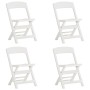 Sillas plegables de jardín 4 unidades PP blanco de vidaXL, Sillas de jardín - Ref: Foro24-317736, Precio: 90,63 €, Descuento: %