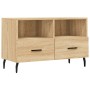 Mueble para TV madera contrachapada roble ahumado 80x36x50 cm de vidaXL, Muebles TV - Ref: Foro24-828991, Precio: 64,99 €, De...