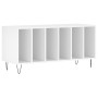 Plywood white record storage unit 100x38x48 cm by vidaXL, CD and DVD storage - Ref: Foro24-831748, Price: 73,30 €, Discount: %