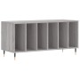 Sonoma gray plywood record cabinet 100x38x48cm by vidaXL, CD and DVD storage - Ref: Foro24-831746, Price: 70,43 €, Discount: %