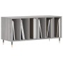 Sonoma gray plywood record cabinet 100x38x48cm by vidaXL, CD and DVD storage - Ref: Foro24-831746, Price: 70,43 €, Discount: %