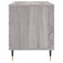 Sonoma gray plywood record cabinet 100x38x48cm by vidaXL, CD and DVD storage - Ref: Foro24-831746, Price: 70,43 €, Discount: %