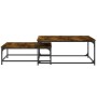 Stapelbare Couchtische, 2 Stück, Holzwerkstoff, Raucheiche von vidaXL, Couchtisch - Ref: Foro24-832820, Preis: 62,28 €, Rabat...