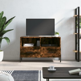 Smoked oak plywood TV cabinet 80x36x50 cm by vidaXL, TV Furniture - Ref: Foro24-828985, Price: 56,99 €, Discount: %