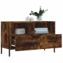 Smoked oak plywood TV cabinet 80x36x50 cm by vidaXL, TV Furniture - Ref: Foro24-828985, Price: 56,04 €, Discount: %