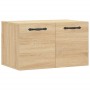 Wandschrank Holzwerkstoff Eiche Sonoma 60x36,5x35 cm von vidaXL, Schließfächer und Lagerschränke - Ref: Foro24-830015, Preis:...