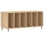 Mueble discos madera contrachapada roble Sonoma 100x38x48 cm de vidaXL, Almacenamiento para CD y DVD - Ref: Foro24-831743, Pr...