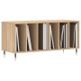 Mueble discos madera contrachapada roble Sonoma 100x38x48 cm de vidaXL, Almacenamiento para CD y DVD - Ref: Foro24-831743, Pr...