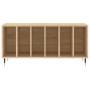 Mueble discos madera contrachapada roble Sonoma 100x38x48 cm de vidaXL, Almacenamiento para CD y DVD - Ref: Foro24-831743, Pr...