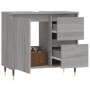 Armario de baño madera contrachapada gris Sonoma 65x33x60 cm de vidaXL, Tocadores de baño - Ref: Foro24-831602, Precio: 68,06...