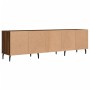 Mueble de TV madera contrachapada roble marrón 150x30x44,5 cm de vidaXL, Muebles TV - Ref: Foro24-831299, Precio: 93,99 €, De...