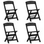 Folding garden chairs 4 units PP anthracite gray by vidaXL, Garden chairs - Ref: Foro24-317735, Price: 71,99 €, Discount: %