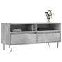 Concrete gray plywood TV cabinet 100x34.5x44.5cm by vidaXL, TV Furniture - Ref: Foro24-831240, Price: 69,14 €, Discount: %