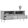 Concrete gray plywood TV cabinet 100x34.5x44.5cm by vidaXL, TV Furniture - Ref: Foro24-831240, Price: 69,14 €, Discount: %