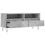 Concrete gray plywood TV cabinet 100x34.5x44.5cm by vidaXL, TV Furniture - Ref: Foro24-831240, Price: 69,14 €, Discount: %