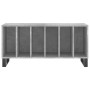 Mueble discos madera contrachapada gris hormigón 100x38x48 cm de vidaXL, Almacenamiento para CD y DVD - Ref: Foro24-831760, P...