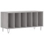 Sonoma gray plywood record cabinet 100x38x48cm by vidaXL, CD and DVD storage - Ref: Foro24-831754, Price: 77,99 €, Discount: %