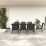 Garden dining set 9 pieces steel and black textilene by vidaXL, Garden sets - Ref: Foro24-3200709, Price: 567,50 €, Discount: %