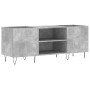 Mueble discos madera contrachapada gris hormigón 121x38x48 cm de vidaXL, Almacenamiento para CD y DVD - Ref: Foro24-831680, P...