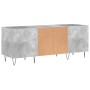 Mueble discos madera contrachapada gris hormigón 121x38x48 cm de vidaXL, Almacenamiento para CD y DVD - Ref: Foro24-831680, P...