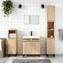 Sonoma oak engineered wood bathroom cabinet 58x33x60 cm by vidaXL, bathroom vanities - Ref: Foro24-831591, Price: 63,30 €, Di...