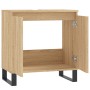 Armario de baño madera de ingeniería roble Sonoma 58x33x60 cm de vidaXL, Tocadores de baño - Ref: Foro24-831591, Precio: 63,3...