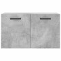 Concrete gray engineered wood wall cabinet 60x36.5x35 cm by vidaXL, Lockers and storage cabinets - Ref: Foro24-830024, Price:...