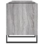 Plywood gray Sonoma record storage unit 121x38x48cm by vidaXL, CD and DVD storage - Ref: Foro24-831690, Price: 92,94 €, Disco...