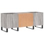 Plywood gray Sonoma record storage unit 121x38x48cm by vidaXL, CD and DVD storage - Ref: Foro24-831690, Price: 92,94 €, Disco...