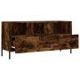 Engineered wood TV stand in smoked oak, 102x36x50 cm. by vidaXL, TV Furniture - Ref: Foro24-829049, Price: 61,00 €, Discount: %