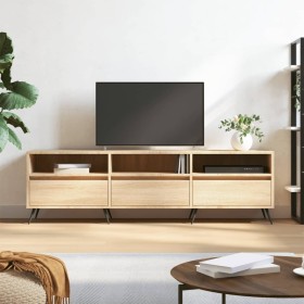 Sonoma oak plywood TV cabinet 150x30x44.5 cm by vidaXL, TV Furniture - Ref: Foro24-831255, Price: 103,29 €, Discount: %