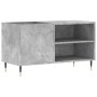 Concrete gray engineered wood disc cabinet 85x38x48 cm by vidaXL, CD and DVD storage - Ref: Foro24-831696, Price: 53,54 €, Di...