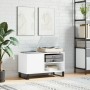 Engineered wood record storage unit in white, 85x38x48 cm by vidaXL, CD and DVD storage - Ref: Foro24-831708, Price: 58,30 €,...