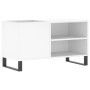 Engineered wood record storage unit in white, 85x38x48 cm by vidaXL, CD and DVD storage - Ref: Foro24-831708, Price: 58,30 €,...