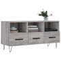 Sonoma gray engineered wood TV cabinet 102x36x50 cm by vidaXL, TV Furniture - Ref: Foro24-829034, Price: 56,94 €, Discount: %