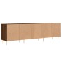 Mueble de TV madera contrachapada roble marrón 150x30x44,5 cm de vidaXL, Muebles TV - Ref: Foro24-831275, Precio: 102,33 €, D...