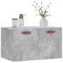 Betongrauer Wandschrank aus Holzwerkstoff, 60 x 36,5 x 35 cm von vidaXL, Schließfächer und Lagerschränke - Ref: Foro24-830000...