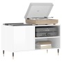 Glossy white engineered wood record cabinet 85x38x48 cm by vidaXL, CD and DVD storage - Ref: Foro24-831694, Price: 57,15 €, D...