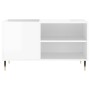 Glossy white engineered wood record cabinet 85x38x48 cm by vidaXL, CD and DVD storage - Ref: Foro24-831694, Price: 57,15 €, D...