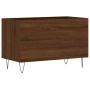 Mueble discos madera contrachapada roble marrón 74,5x38x48 cm de vidaXL, Almacenamiento para CD y DVD - Ref: Foro24-831731, P...