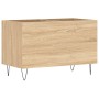 Mueble discos madera contrachapada roble Sonoma 74,5x38x48 cm de vidaXL, Almacenamiento para CD y DVD - Ref: Foro24-831727, P...