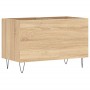 Mueble discos madera contrachapada roble Sonoma 74,5x38x48 cm de vidaXL, Almacenamiento para CD y DVD - Ref: Foro24-831727, P...