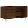 Oak brown engineered wood record cabinet 85x38x48 cm by vidaXL, CD and DVD storage - Ref: Foro24-831707, Price: 67,48 €, Disc...