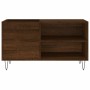 Oak brown engineered wood record cabinet 85x38x48 cm by vidaXL, CD and DVD storage - Ref: Foro24-831707, Price: 67,48 €, Disc...