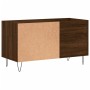 Oak brown engineered wood record cabinet 85x38x48 cm by vidaXL, CD and DVD storage - Ref: Foro24-831707, Price: 67,48 €, Disc...