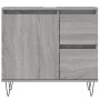 Armario de baño madera contrachapada gris Sonoma 65x33x60 cm de vidaXL, Tocadores de baño - Ref: Foro24-831610, Precio: 69,99...