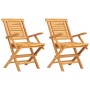 Folding garden chairs 2 pcs solid teak wood 56x63x90 cm by vidaXL, Garden chairs - Ref: Foro24-362756, Price: 184,36 €, Disco...