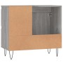 Armario de baño madera contrachapada gris Sonoma 65x33x60 cm de vidaXL, Tocadores de baño - Ref: Foro24-831610, Precio: 69,99...