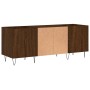 Mueble de discos madera contrachapada roble marrón 121x38x48 cm de vidaXL, Almacenamiento para CD y DVD - Ref: Foro24-831683,...